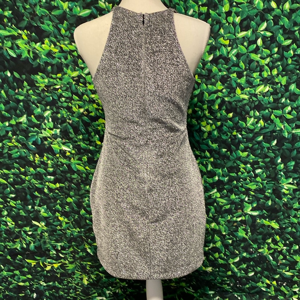 Express Metallic Shimmering Silver Dress Size 4 - Picture 3 of 9